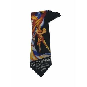 Ralph Marlin Olympic Game Collection 1920 Antwerp Summer Games Vintage Tie